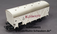 Märklin 4508 H0 Kühlwagen, rot lackierte Aufschrift, BN 327 154, DB, Bz ab1955