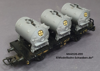 Märklin 4520 H0 Behältertragwagen BN 012 200 und 4615, Bayer, Bz. 1959
