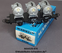 Märklin 4520 H0 Behältertragwagen BN 014 084, Bayer, OVP, Bz. 1970