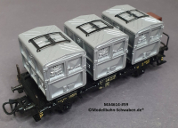 Märklin 4614 H0 Behältertragwagen BN 4614, Von Haus zu Haus, OVP, Bz. 1970