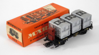 Märklin 4614 H0 Behältertragwagen m. Bremserhaus, DB, OVP