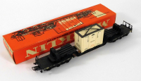 Märklin 4618 H0 Tiefladewagen mit Kiste, DB, OVP