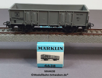 Märklin 4638 H0 Offener Hochbord- / Güterwagen grau, 2284580, SNCB, OVP