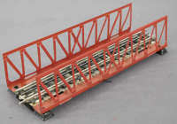 Märklin 466 Gitterbrücke gerade ab 1936, rot, 6 cm breit und 18 cm Länge