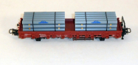 Märklin 4694 H0 Rungenwagen BN 3335018-1 bel. mit Linde Röhren