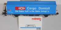 Märklin 4735 H0 Schiebewandwagen Cargo Domizil, SBB, OVP