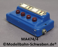 Märklin 474/4 Stell-/Schaltpult 4-fach Taster, Bauzeit 40er/50erJahre