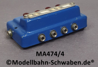 Märklin 474/4 Stell-/Schaltpult 4-fach Taster, Bauzeit 40er/50erJahre