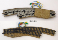 Märklin 5142 H0 M-Gleis, Bogenweiche, rechts, Elektr.