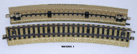 Märklin 5206 H0 M-Gleis, gebogen, 5/8, R=437,4 mm / 24° 17´