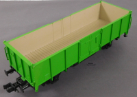 Märklin 5856 Spur 1 Offener Güterwagen, grün, ohne Beschriftung, Vitrinenmodell