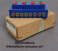 Märklin 7072 Stellpult zum Schalten von 4 zweispuligen Magnetartikeln, OVP, Vintage