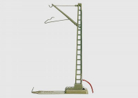 Märklin 7201 H0 M-Gleis Anschlussmast mit 2 fest angeschlossenen Kabeln und Kondensator
