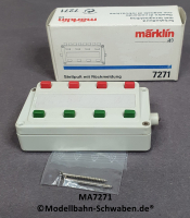 Märklin 7271 Stellpult mit Rückmeldung zum Schalten von 4 zweispuligen Magnetartikeln, OVP