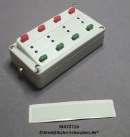 Märklin 72710 Stellpult mit Rückmeldung zum Schalten von 4 zweispuligen Magnetartikeln