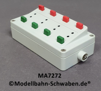 Märklin 7272 Stellpult zum Schalten von 4 zweispuligen Magnetartikeln