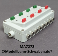 Märklin 7272 Stellpult zum Schalten von 4 zweispuligen Magnetartikeln
