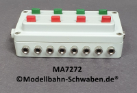 Märklin 7272 Stellpult zum Schalten von 4 zweispuligen Magnetartikeln