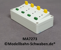 Märklin 7273 Schaltpult zum Ein- oder Ausschalten von 4 verschiedenen Bahn- oder Lichtstromkreisen.