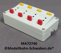 Märklin 72740 Schaltpult zum Verteilen eines Bahn- oder Lichtstromkreises auf 4 verschiedene Leitungen mit je 2 Anschlüssen