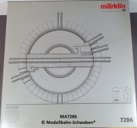 Märklin 7286 H0 Drehscheibe, Ferngesteuert, m. Steuergerät, OVP