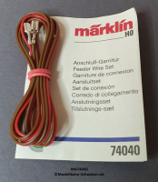 Märklin 74040 Anschlußgarnitur mit Flachsteckern für C-Gleise