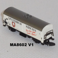 Märklin 8602 Z MINICLUB Kühlwagen Spatenbräu München, DB, OVP