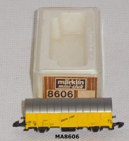 Märklin 8606 Z MINICLUB Gedeckter Güterwagen, ibbis, Bananen, DB, OVP