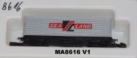 Märklin 8616 Z MINICLUB Containerwagen Sea Land, DB