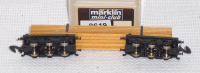 Märklin 8619 Z MINICLUB, Langholzwagen, Kantholz, 2 Drehgestelle mit je 3 Metallrädern