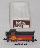 Märklin 8636 Z MINICLUB Santa FE Caboose, OVP
