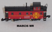 Märklin 8636 Z MINICLUB Santa FE Caboose, OVP