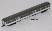 Märklin 8722 Z MINICLUB D-Zug Gepäckwagen, DB in grün/weiß