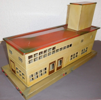 Märklin Bahnhof mit Uhr, Blech
