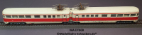 Märklin DT 800 H0 Doppeltriebwagen Zweiteiliges Guss-Gehäuse, Version 1950, OVP