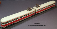 Märklin DT 800 H0 Doppeltriebwagen Zweiteiliges Guss-Gehäuse, Version 1950, OVP
