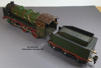 Märklin E66/12920 Spur 0, Dampflok elektrisch 20V, mit Tender, grün