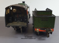 Märklin E66/12920 Spur 0, Dampflok elektrisch 20V, mit Tender, grün