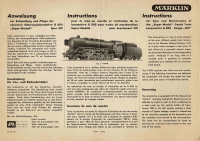 Märklin G800 H0 Gebrauchsanleitung Güterzuglokomotive G800 Ausgabe 02/51