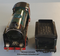 Märklin R66/12910GN Spur 0, Dampflok elektrisch 20V, mit Tender R919/0, Grün