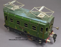 Märklin S880 Spur 0, Uhrwerk E-Lok, durchbrochene Fenster, grün