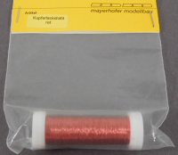 Mayerhofer 242532 Lackisolierter Kupferdraht, 0,15 mm Durchmesser, Spule 100 m, Rot