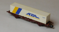 Minitrix 11416-05 N Containertragwagen KDL, DB, EVP