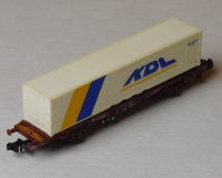Minitrix 11416-05 N Containertragwagen KDL, DB, EVP