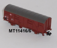 Minitrix 11416/6 N Gedeckter Güterwagen, Gs 212, braun, DB