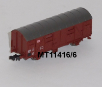 Minitrix 11416/6 N Gedeckter Güterwagen, Gs 212, braun, DB
