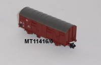 Minitrix 11416/6 N Gedeckter Güterwagen, Gs 212, braun, DB
