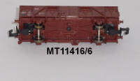 Minitrix 11416/6 N Gedeckter Güterwagen, Gs 212, braun, DB