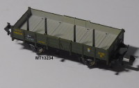 Minitrix 13234 N Niederbordwagen mit Rungen, K.Bay.Sts.B, OVP