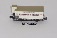 Minitrix 13442 N Kühlwagen mit Brhs, Actienbierbrauerei GAMBRINUS in DRESDEN, K.Sächs.Sts.E.B.